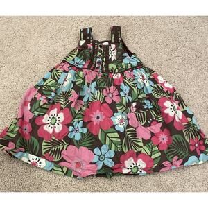 Baby Gap 18 - 24‎ months Girls Tropical Flower 2008 Easter Dress Outfit infant